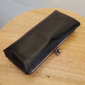Hobo International Rachel wallet in black patent